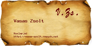 Vasas Zsolt névjegykártya